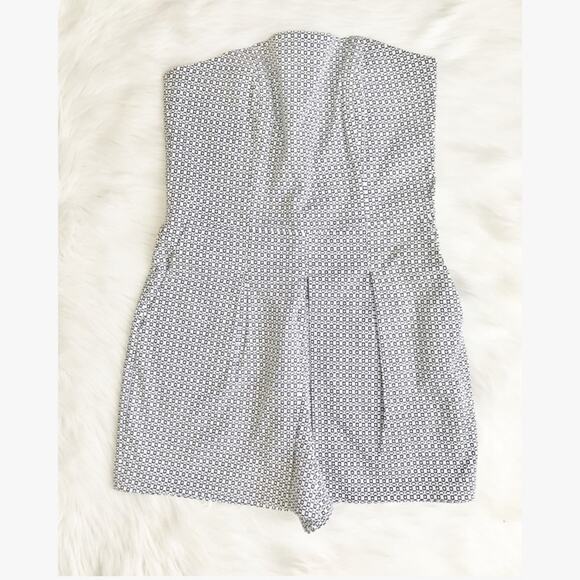 JOIE Geometric Print Strapless Play Romper - Picture 3 of 8